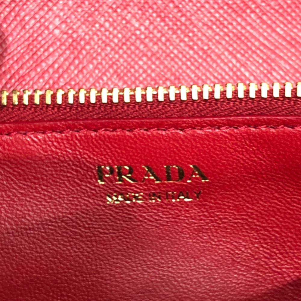 Prada Sapphire Wallet Red Shoulder Bag - Picture 8 of 10